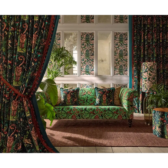 Bosque Dreams Velvet Made-to-Measure Curtains