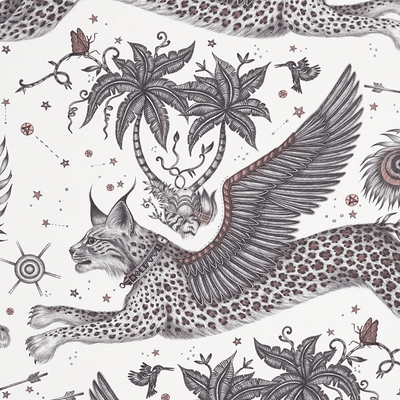 Emma J Shipley Lynx Cotton Satin Fabric