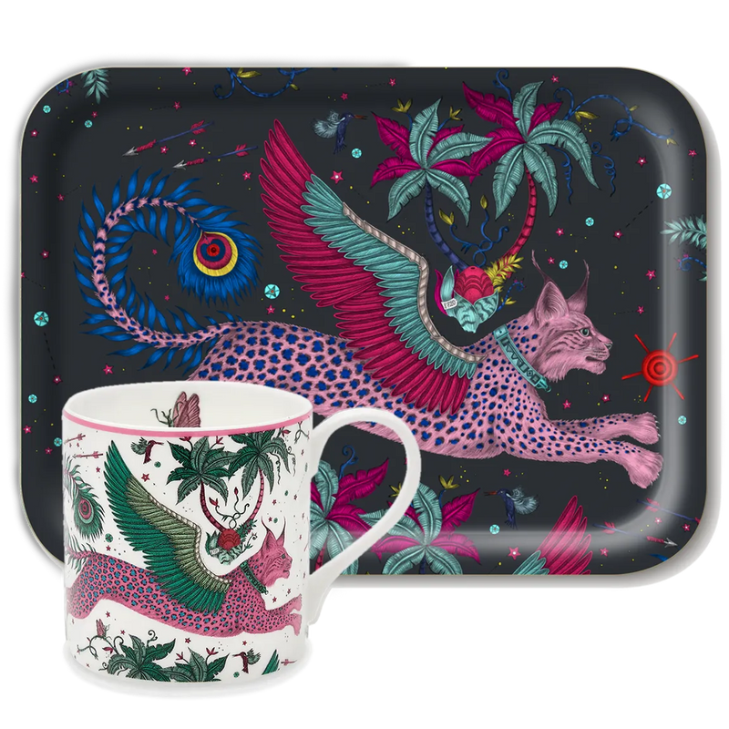 Lynx 'Tea for One' Mug & Tray Set
