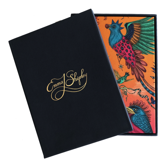Quetzal Silk Notebook - Peach