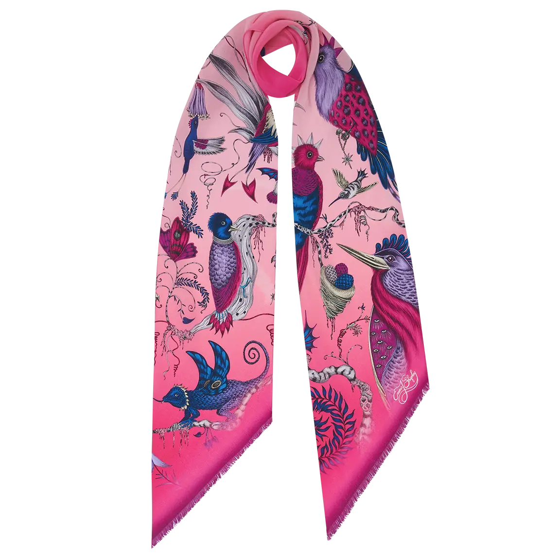 Louis Vuitton - World of Love Silk Scarf Rose