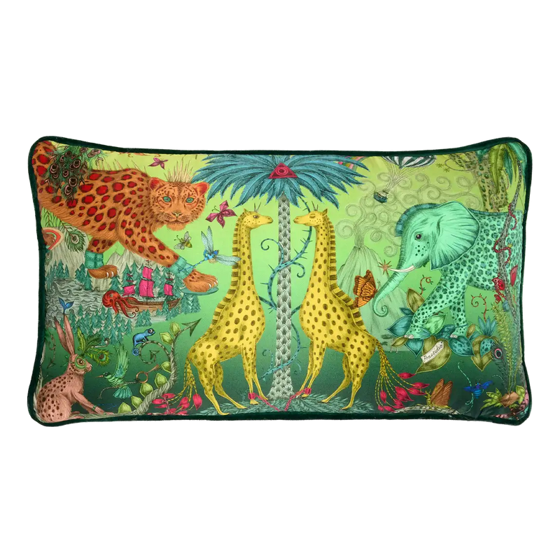  Silk Bolster Cushion in Multicolour, design by Emma J Shipley in London