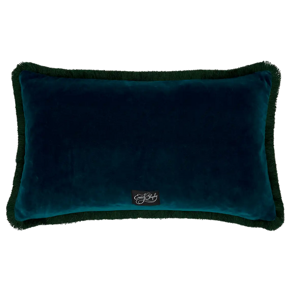 Multi | Luxury Velvet Bolster Cushion in Multicolour, design by Emma J Shipley in London