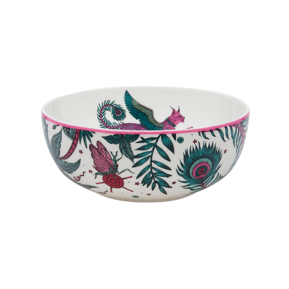 Lynx fine bone china breakfast pasta bowl designed by Emma J Shipley in London