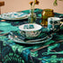 Fine Bone China Dining Set and table linen with Elephant Zambezi design, designed in London England by Emma J Shipley, made in Stoke on Trent