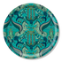 Peacock | Medium | Round tray in Turquoise with Grecian Pegasus design, designed by Emma J Shipley in England