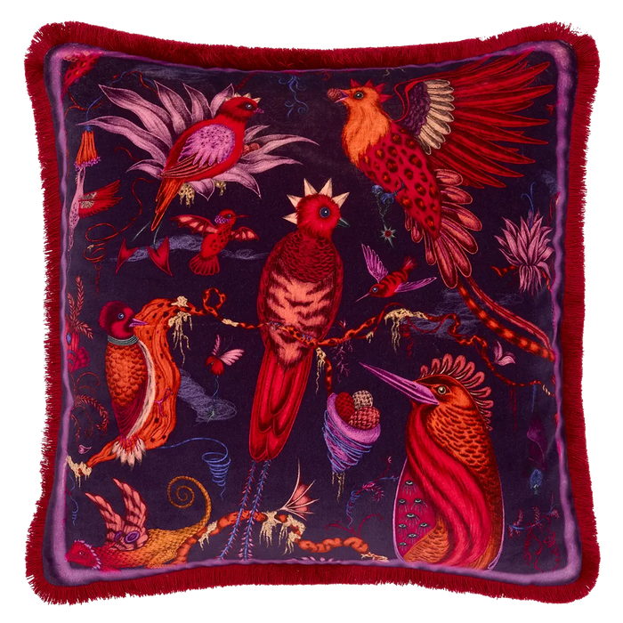 Quetzal Luxury Velvet Cushion