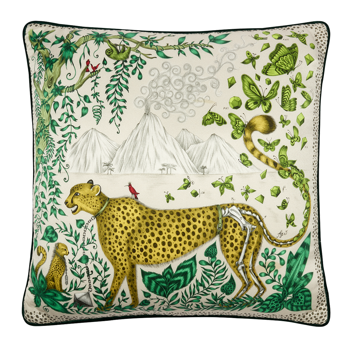 Gold cheetah shop pillow