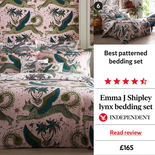 A Wild Win: Our Lynx Bedding Named “Best Patterned Bedding 2026” by The Independent
