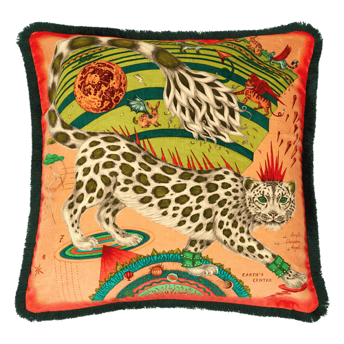 Snow Leopard Luxury Velvet Cushion swatch icon