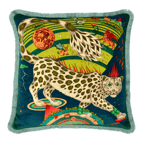 Snow Leopard Luxury Velvet Cushion swatch icon