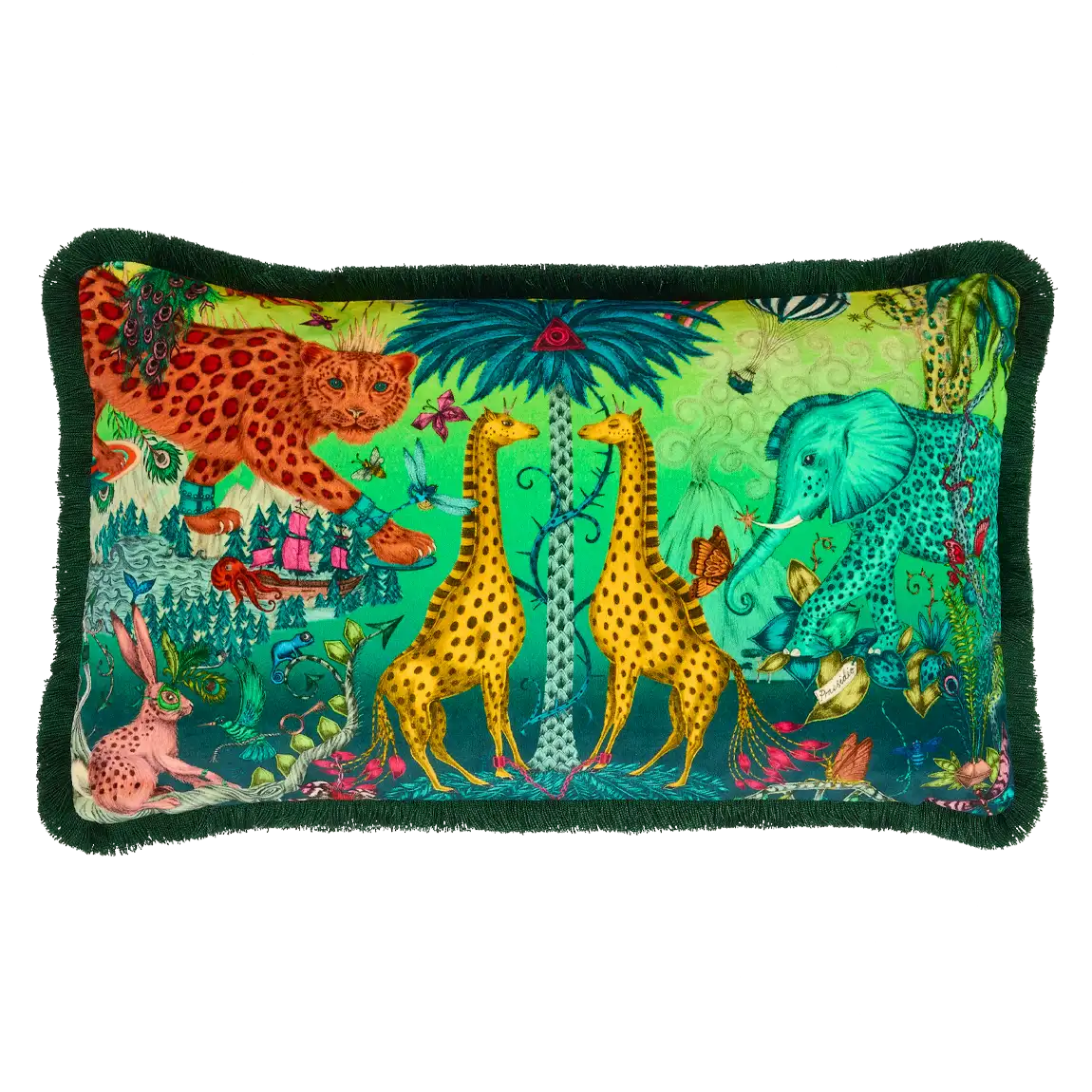 Paradise Lost Luxury Velvet Bolster Cushion