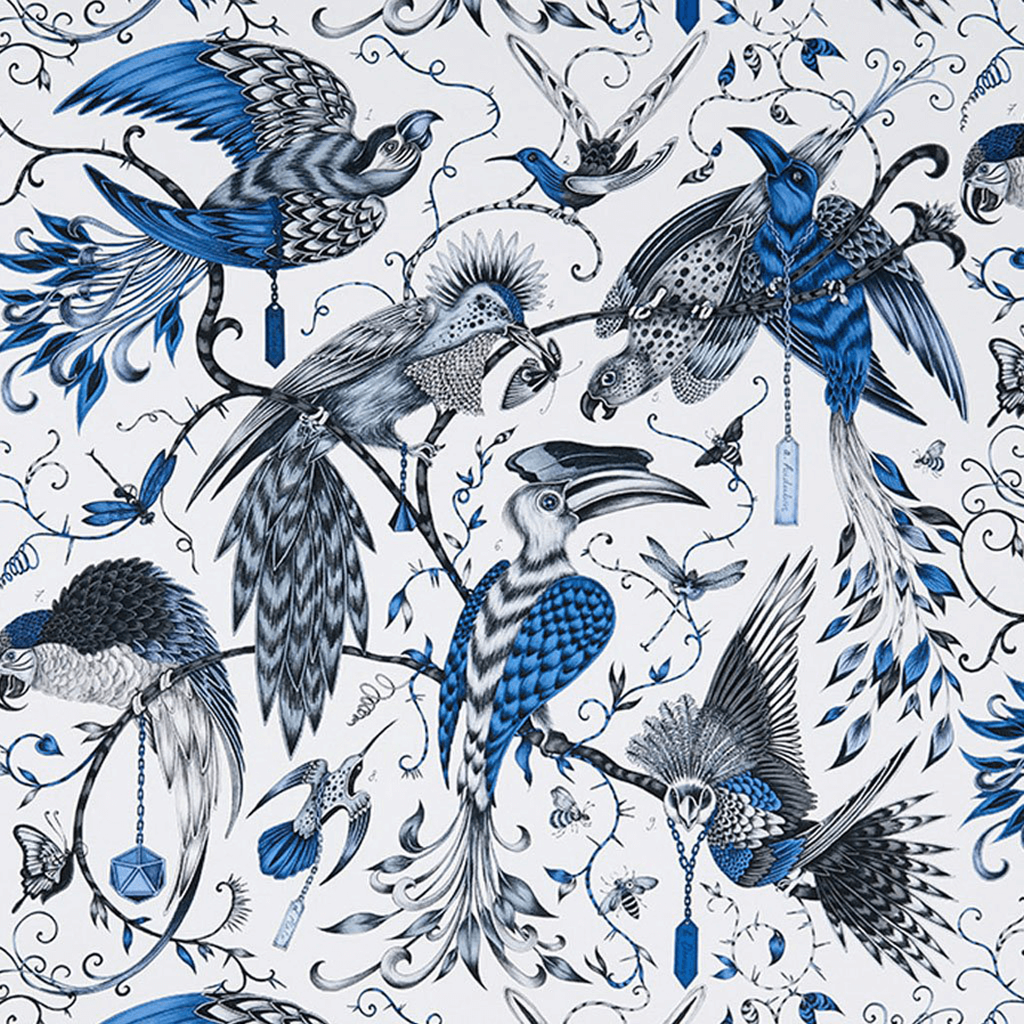 Audubon Cotton Satin Made-to-Measure Curtains