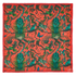 Bosque Dreams Fine Wool Scarf - Red Leopard Autumn Coral