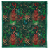 Bosque Dreams Fine Wool Scarf - Red Leopard Autumn Forest