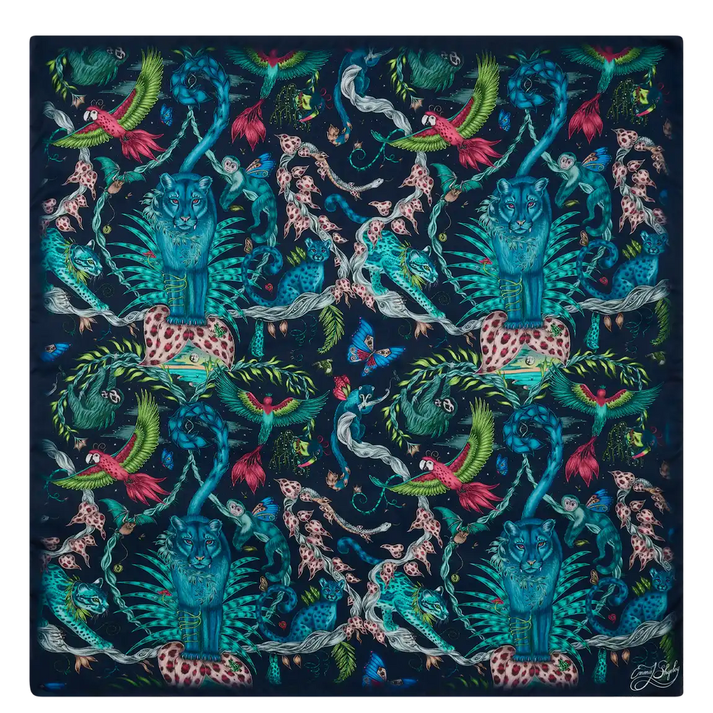 Bosque Dreams Silk Chiffon Scarf