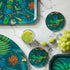 Teal | 4 | Image of Quetzal Coasters and trays inspired by Costa Rica's cloud forest designed by Emma J Shipley in London