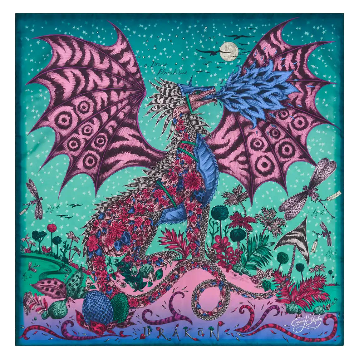 Drakon Silk Twill Scarf