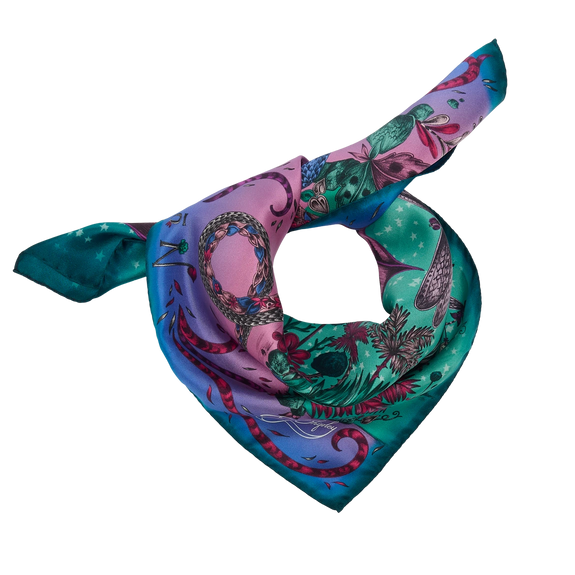 Drakon Silk Twill Scarf