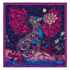 Drakon Silk Twill Scarf - Red Leopard - Winter