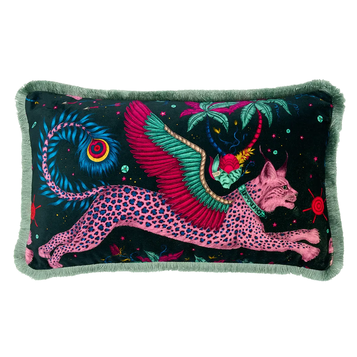 Lynx Luxury Velvet Bolster Cushion