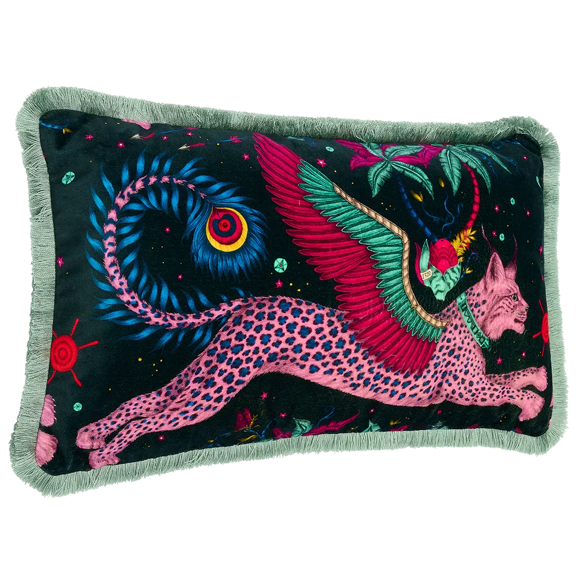 Lynx Luxury Velvet Bolster Cushion