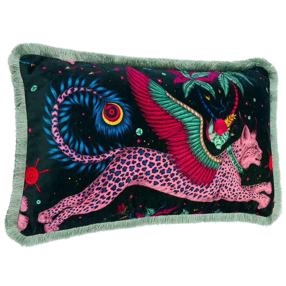 Lynx Luxury Velvet Bolster Cushion