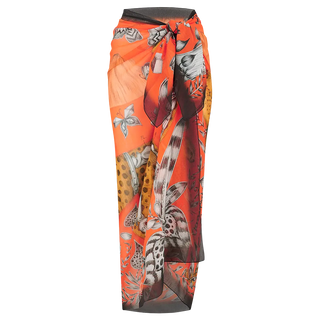 Cheetah Cotton & Silk Blend Pareo