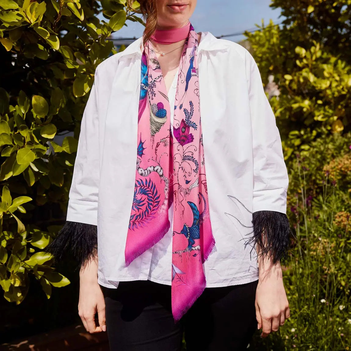 Red summer discount scarf