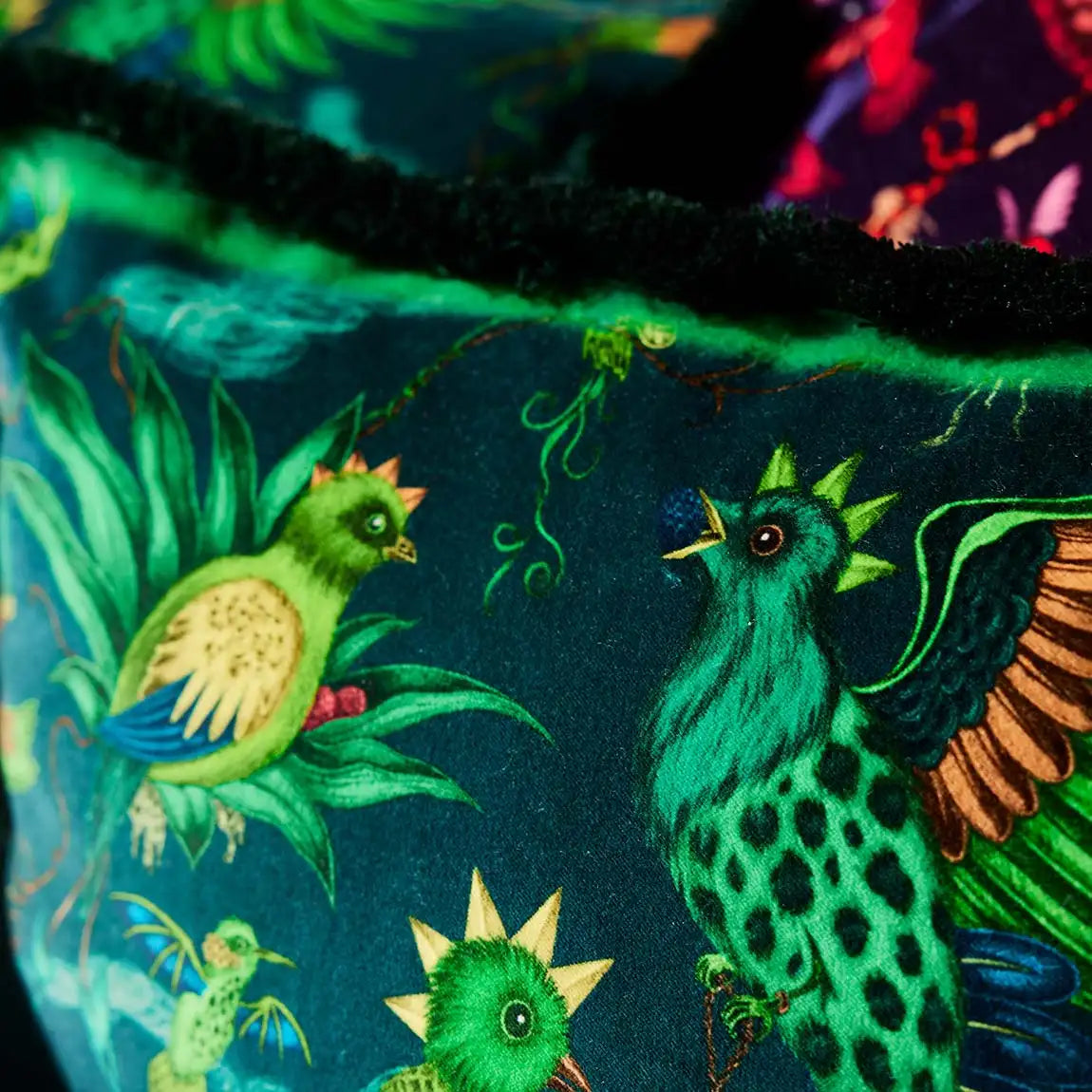 Quetzal Luxury Velvet Cushion