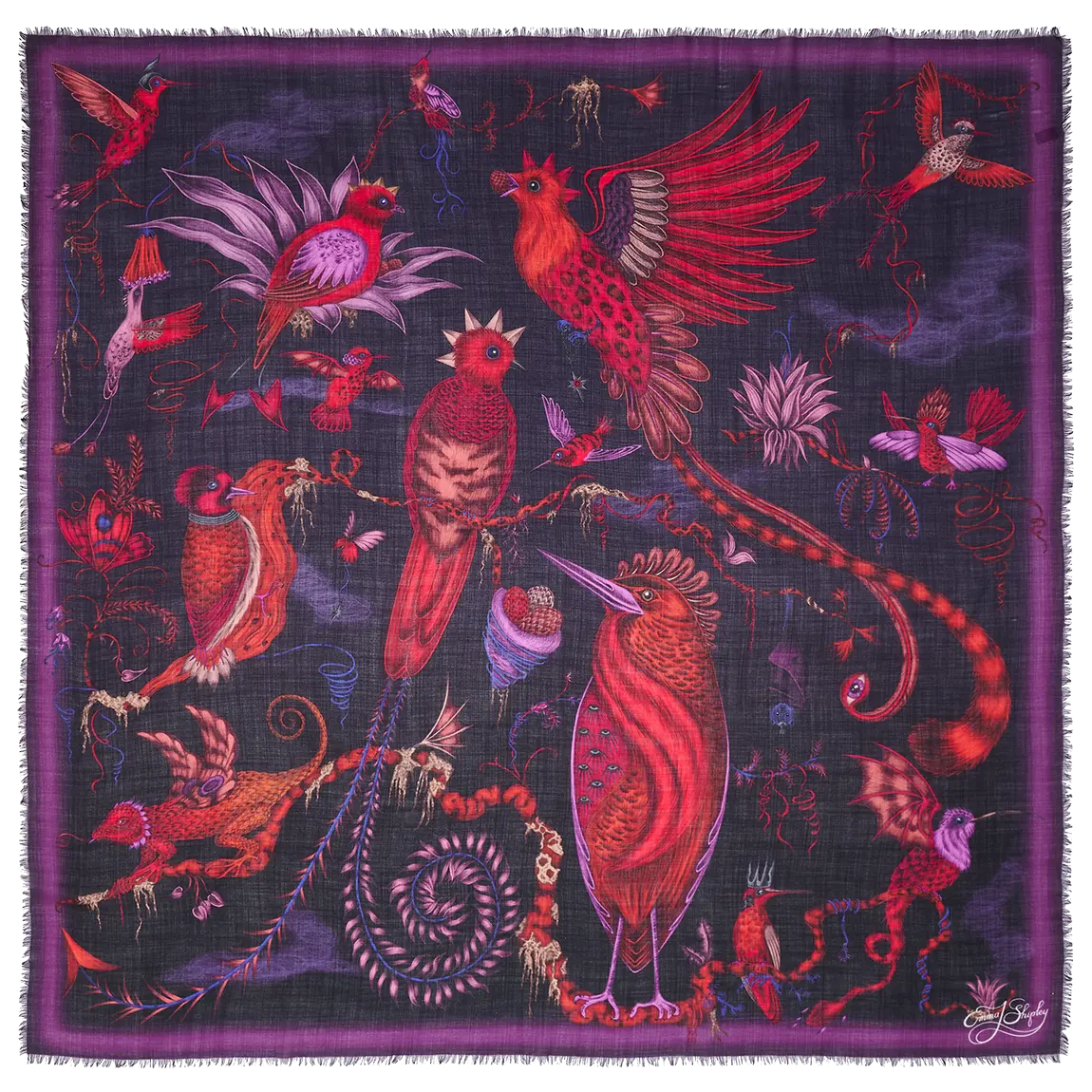 Quetzal Fine Wool Scarf