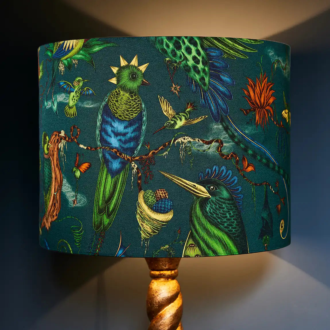 Quetzal Silk Lampshade - Large