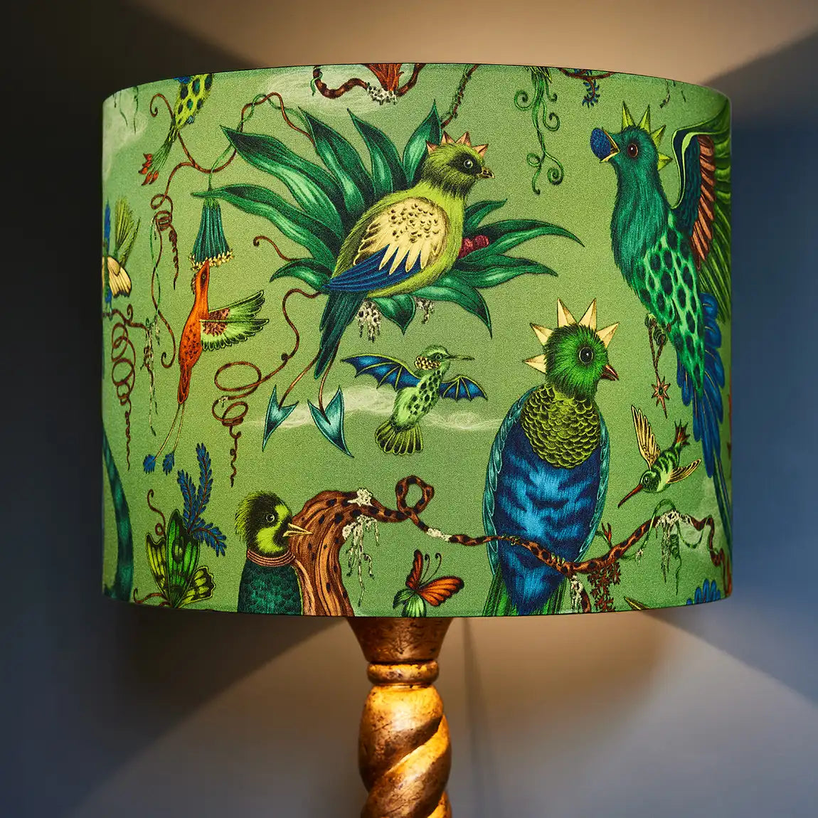 Quetzal Silk Lampshade - Large