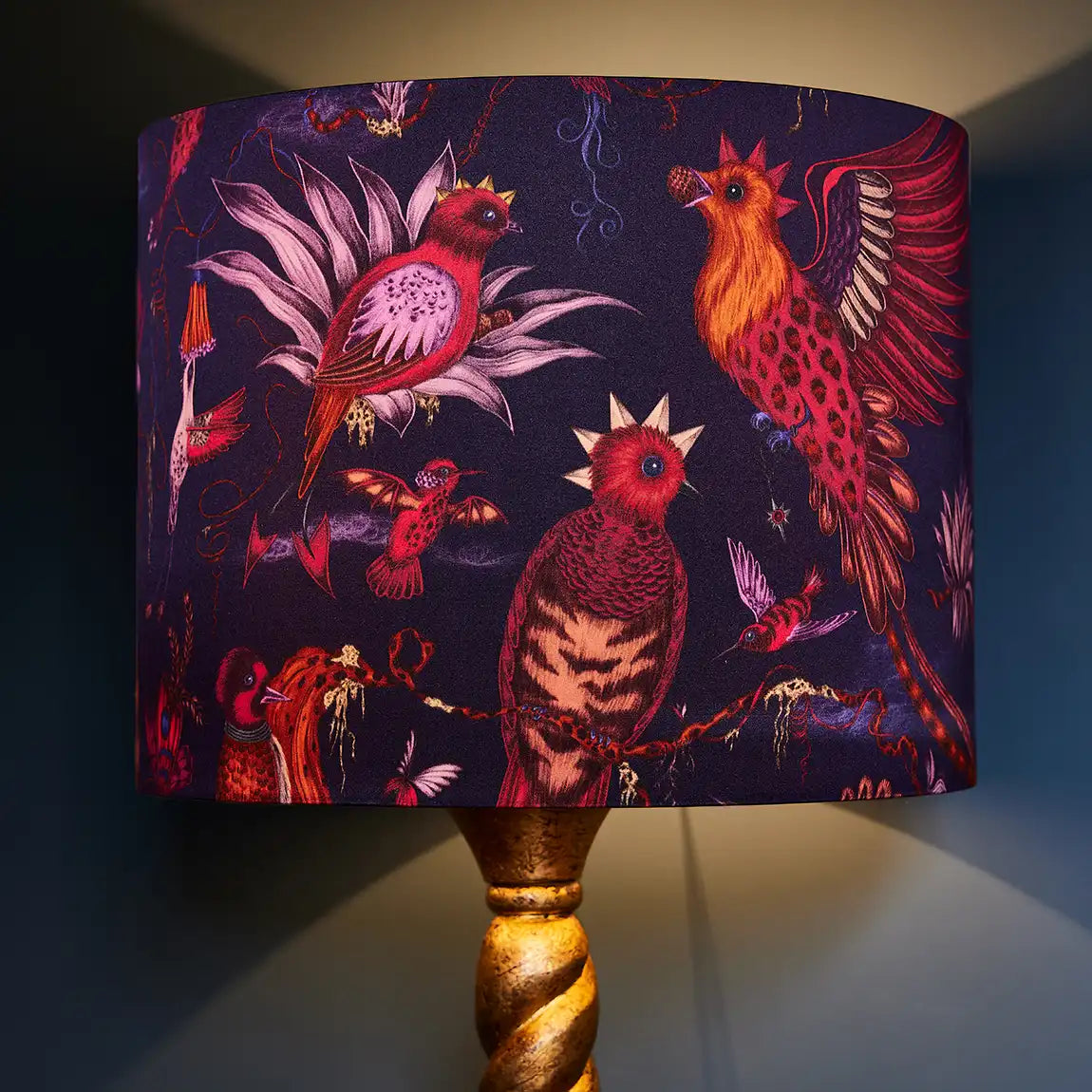 Quetzal Silk Lampshade - Large