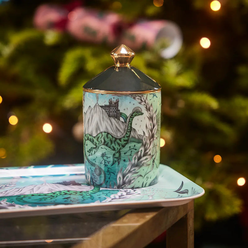 Highlandia Scented Candle & Tray Set