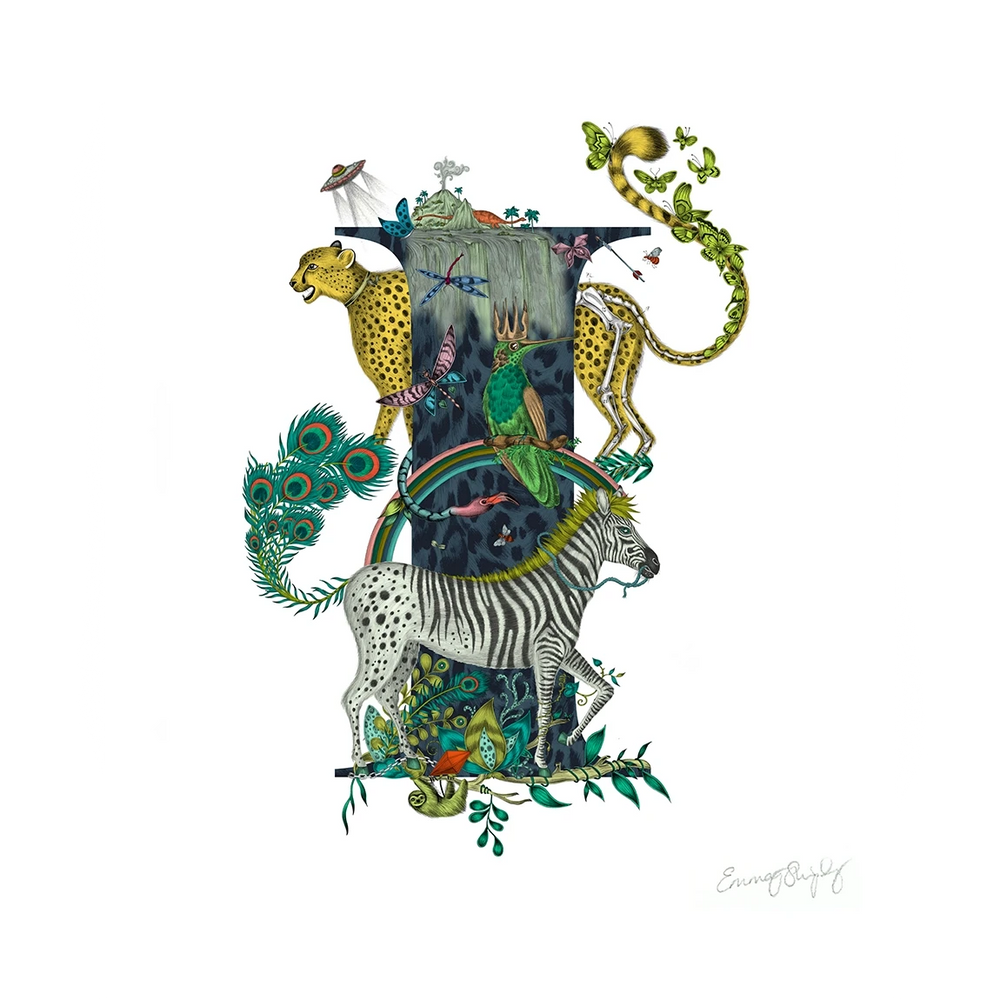 'I' Monogram Fine Art Print