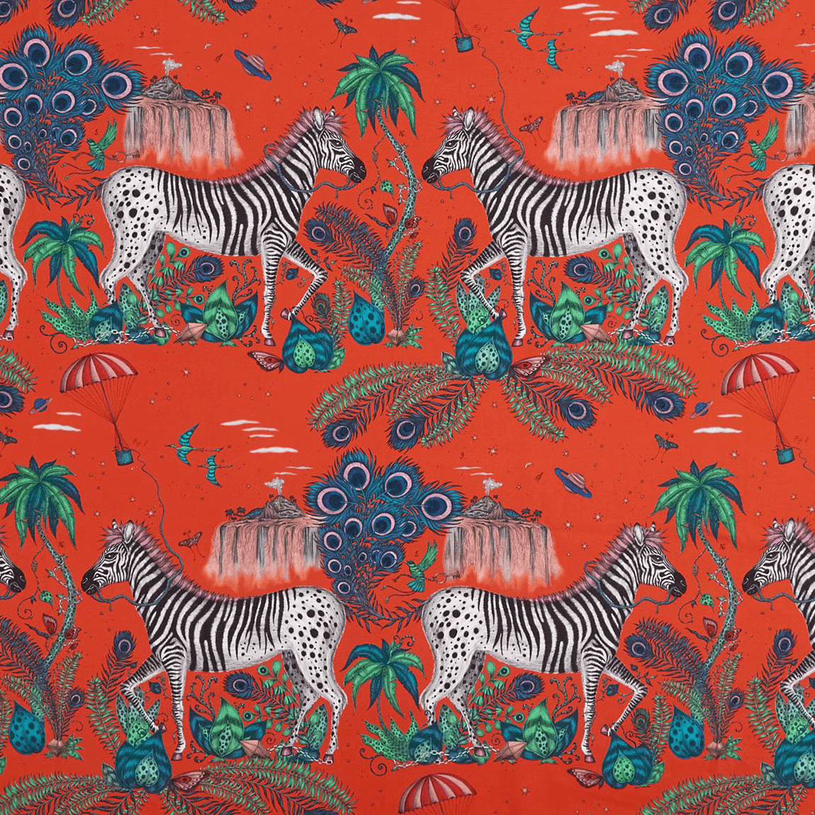 Lost World Cotton Satin Fabric