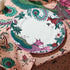 Lynx Dinner Plates | Lynx Dinner Plate by Emma J Shipley, fine bone china hand-drawn with a lynx leaping through a starry night sky