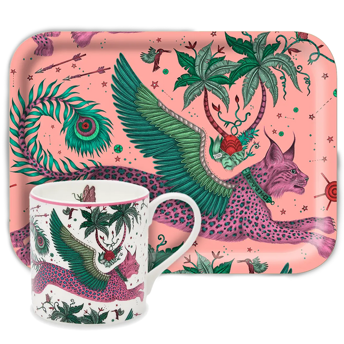 Lynx 'Tea for One' Mug & Tray Set