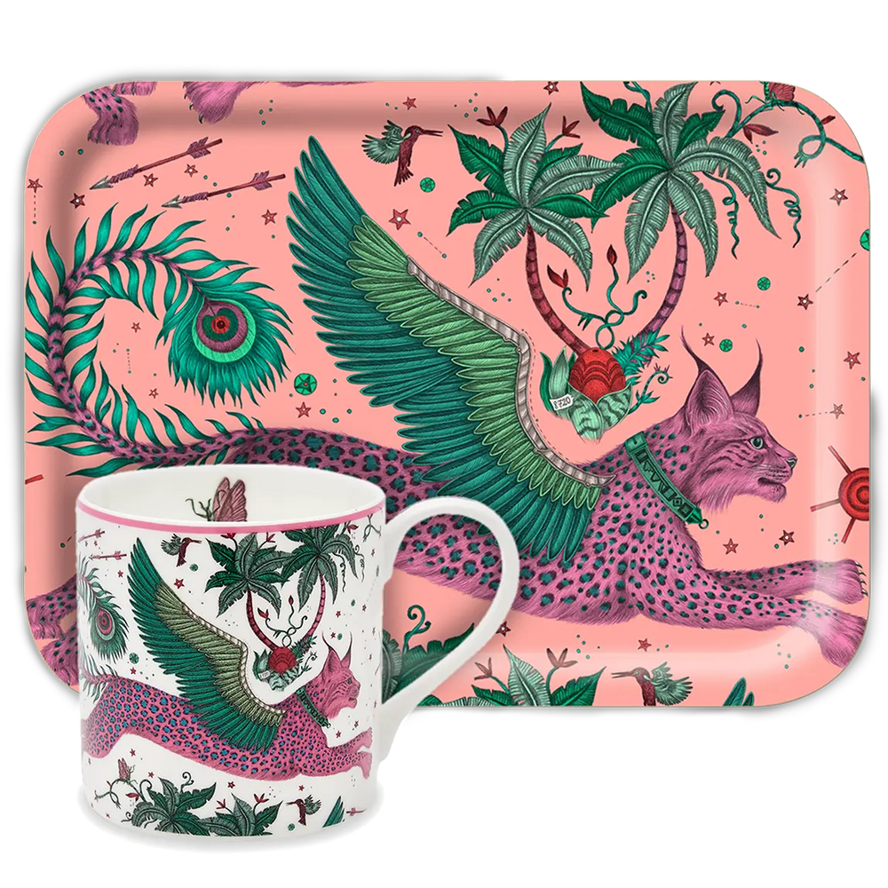 Lynx 'Tea for One' Mug & Tray Set