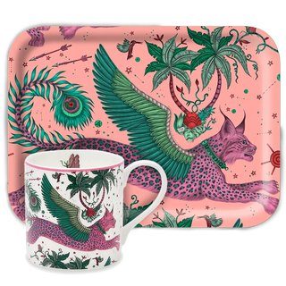 Lynx 'Tea for One' Mug & Tray Set