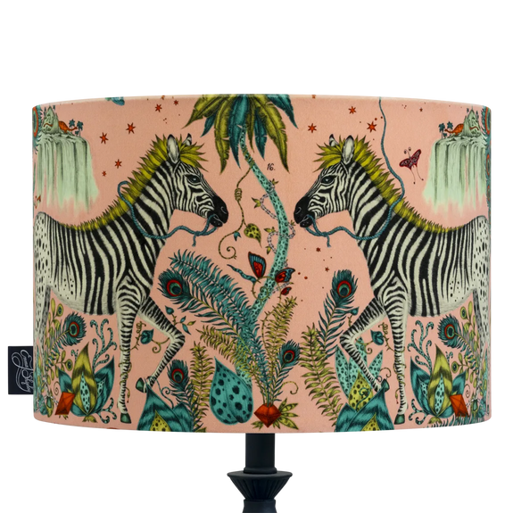 Lynx Velvet Lampshade - Large