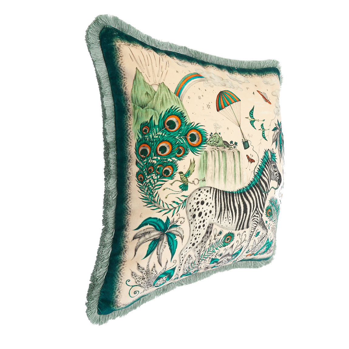 Lost World Luxury Velvet Cushion
