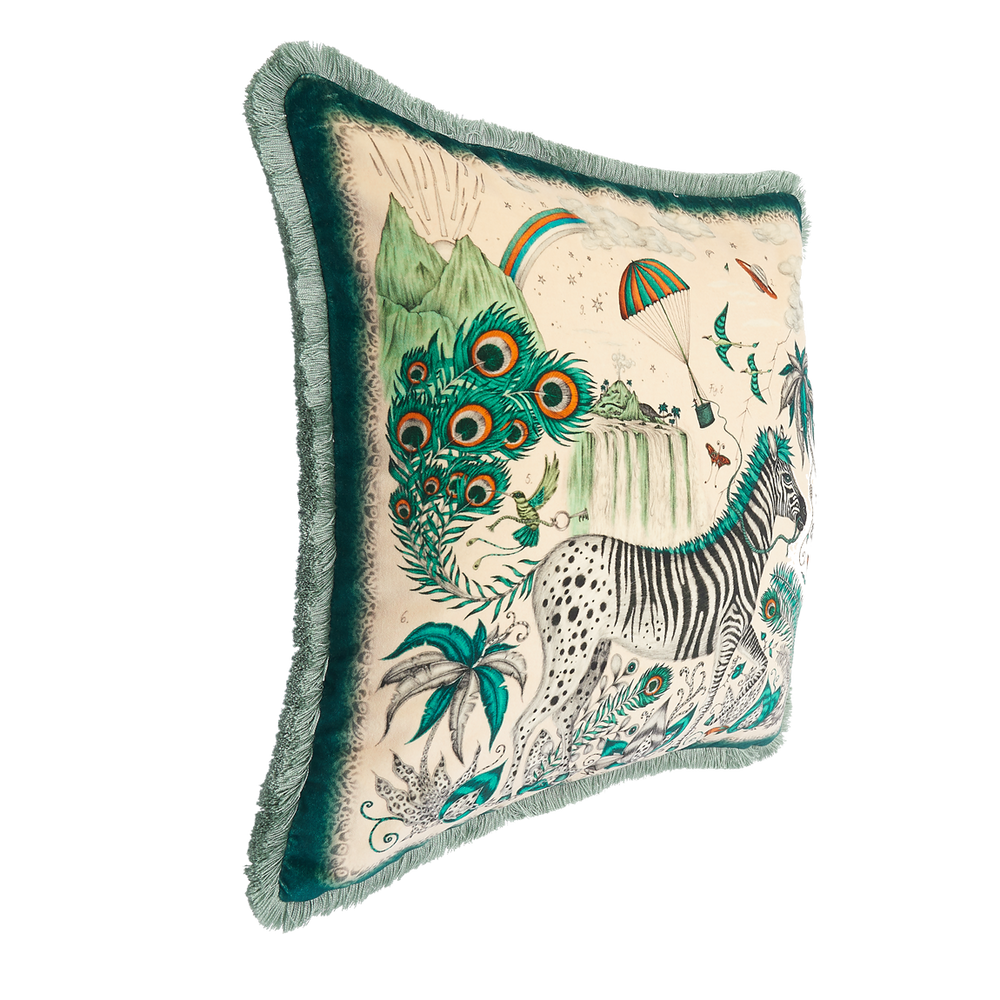 Lost World Luxury Velvet Cushion