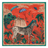 Lost World Silk Twill Scarf - Red Leopard - Spring