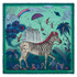 Lost World Fine Wool Scarf - Red Leopard - Summer