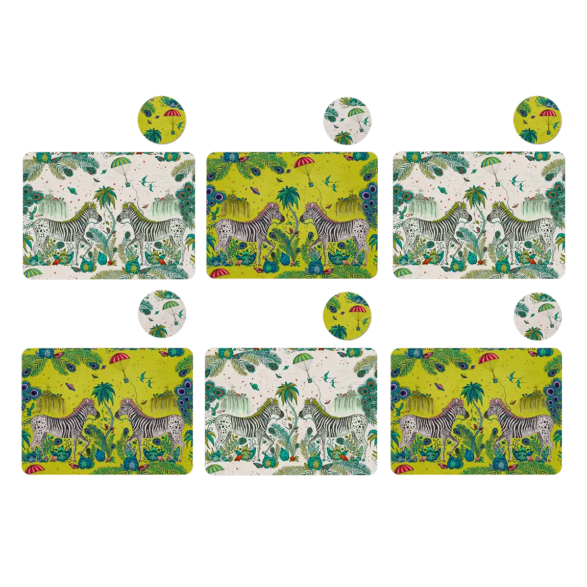 Lost World Mix & Match Placemat and Coaster Set