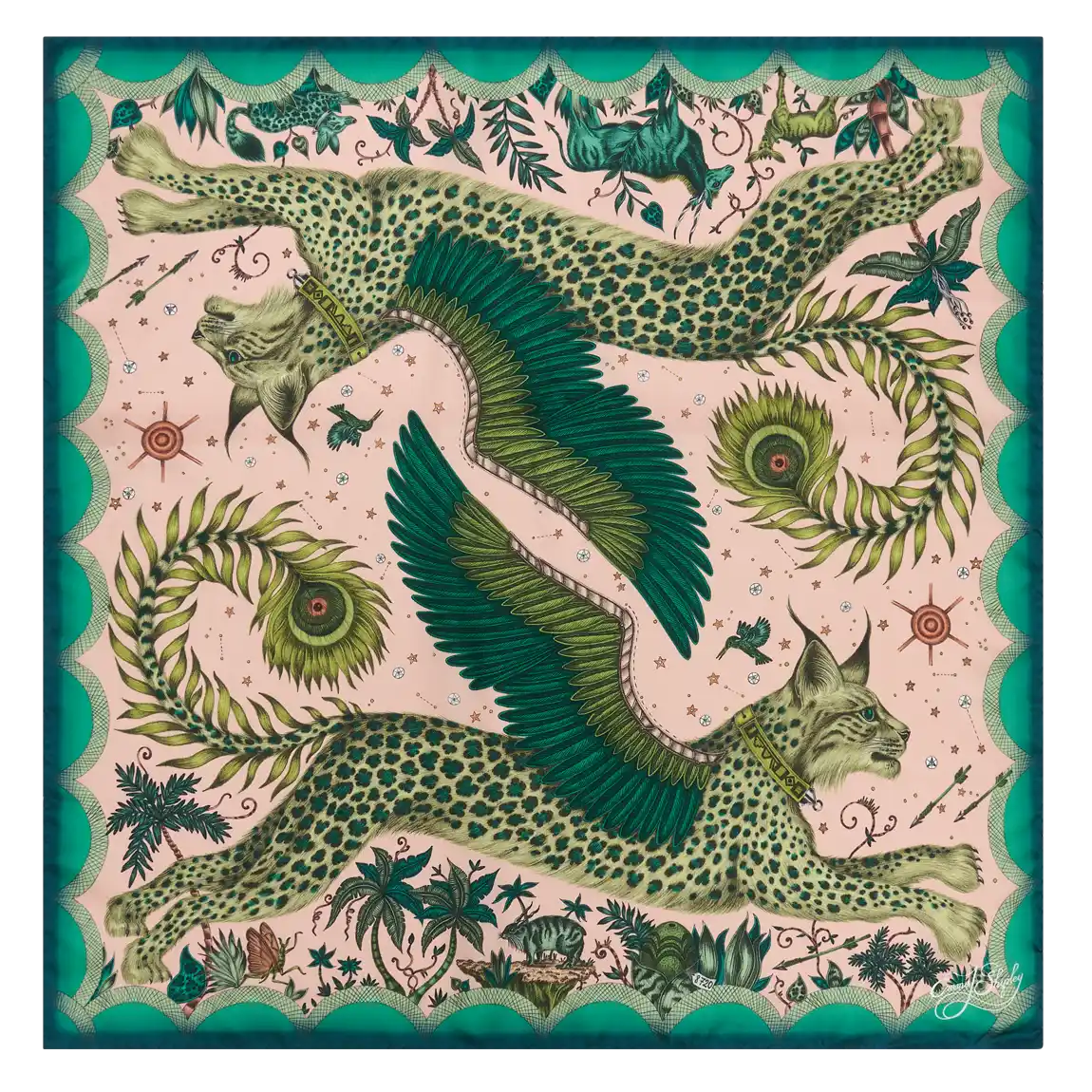Lynx Silk Twill Scarf