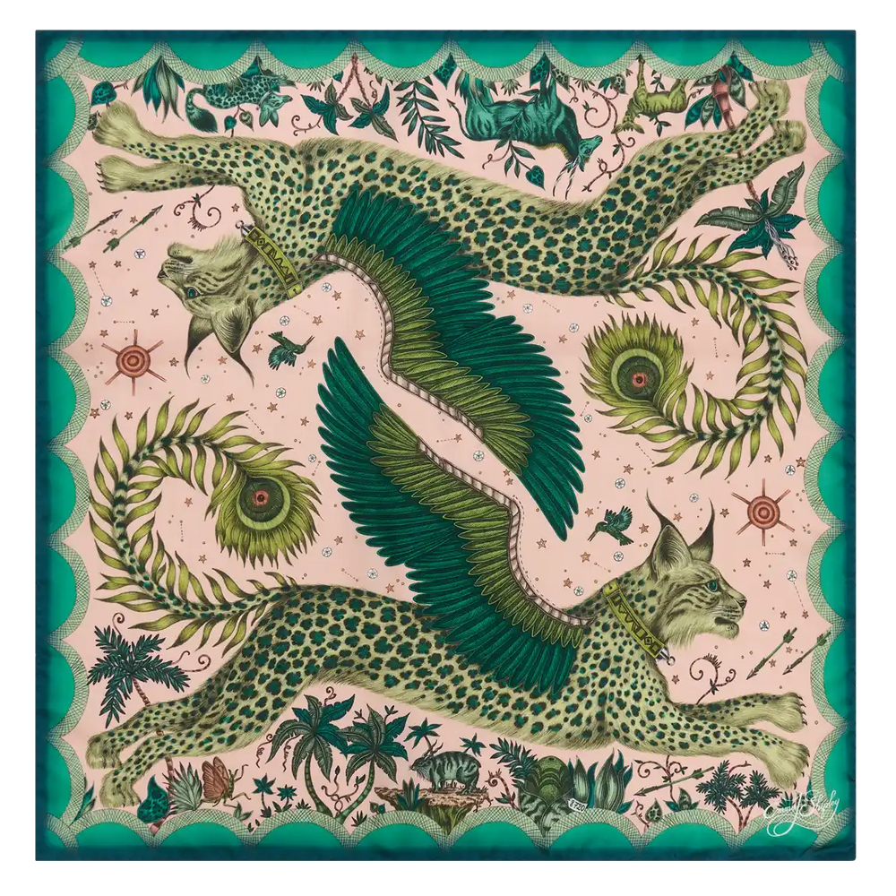 Lynx Silk Twill Scarf