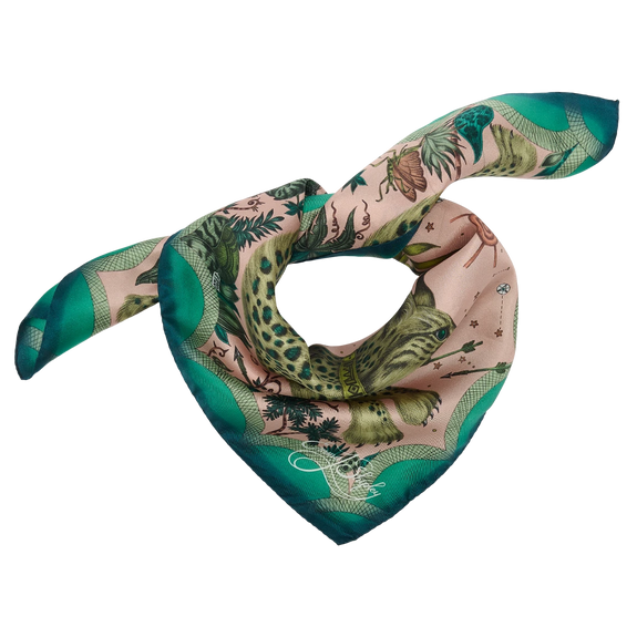 Lynx Silk Twill Scarf